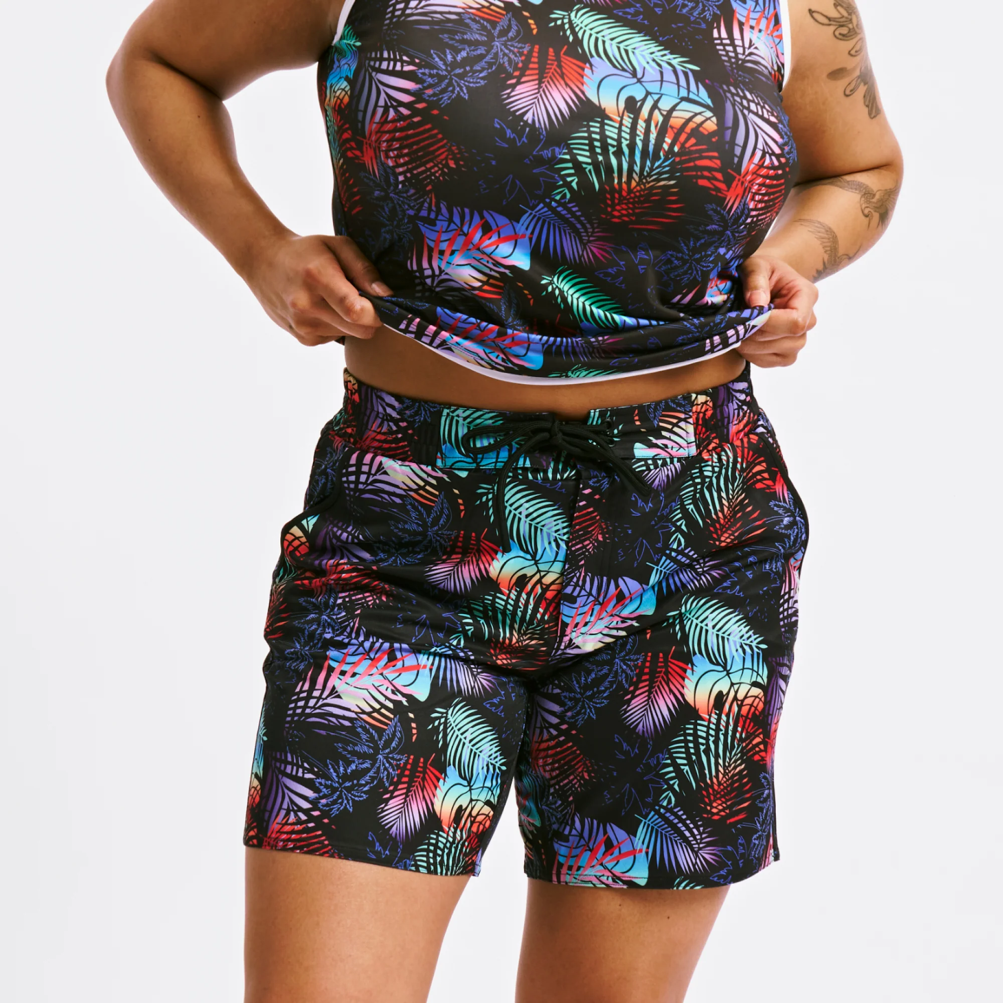 Swim 7" Heritage Board Shorts Heavy Weight - Palm Dreams - Image 3