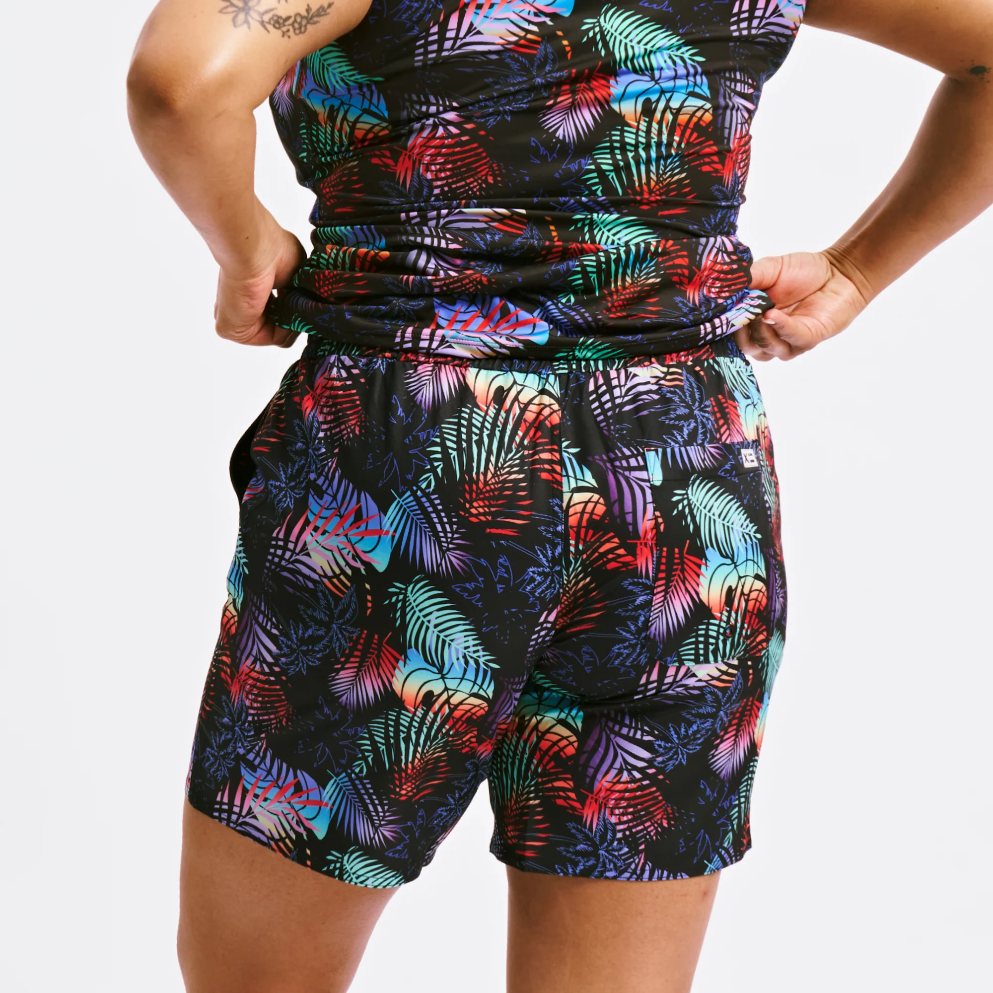 Swim 7" Heritage Board Shorts Heavy Weight - Palm Dreams - Image 4