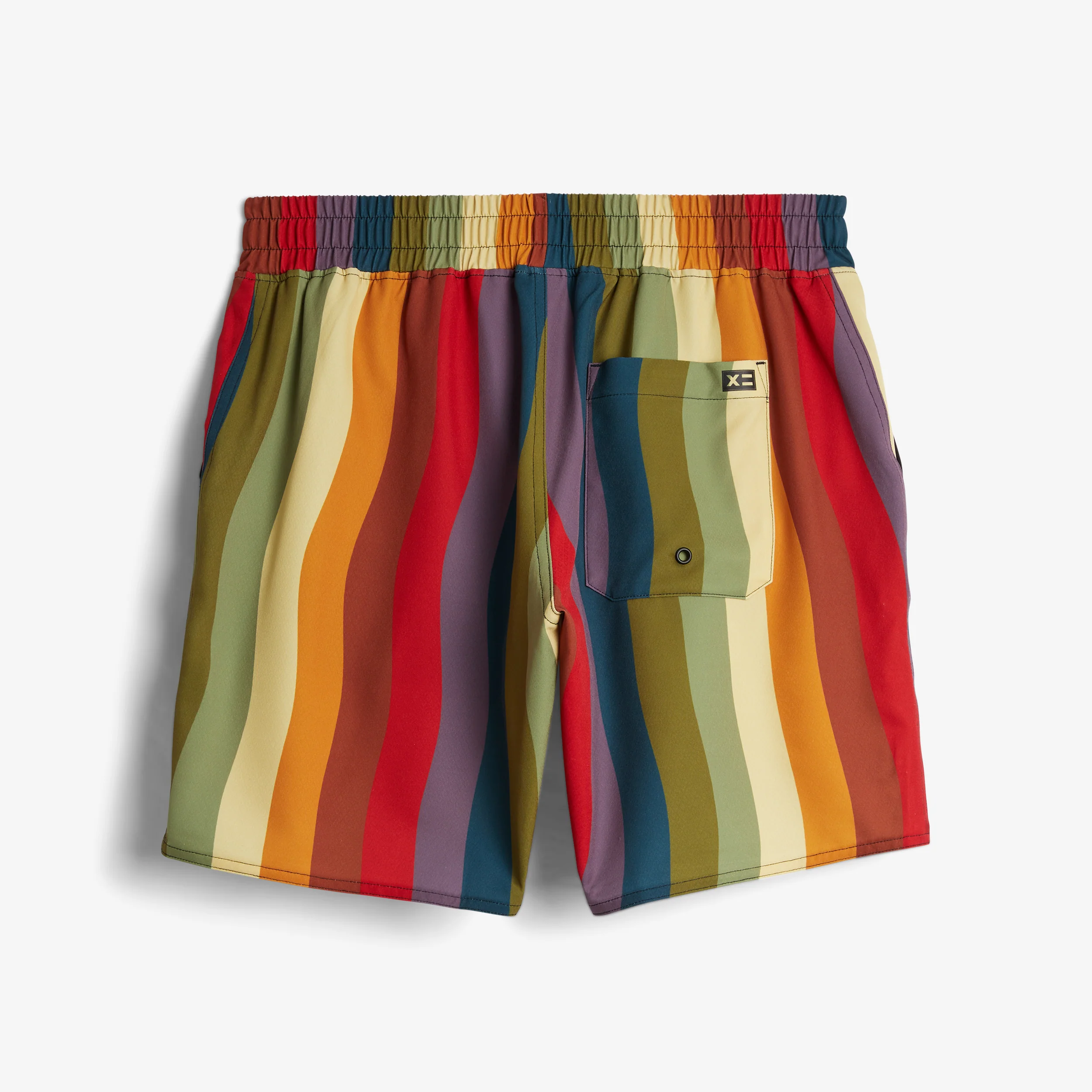 Swim  7" Heritage Board Shorts Light Weight - Rainbow Wave - Image 4