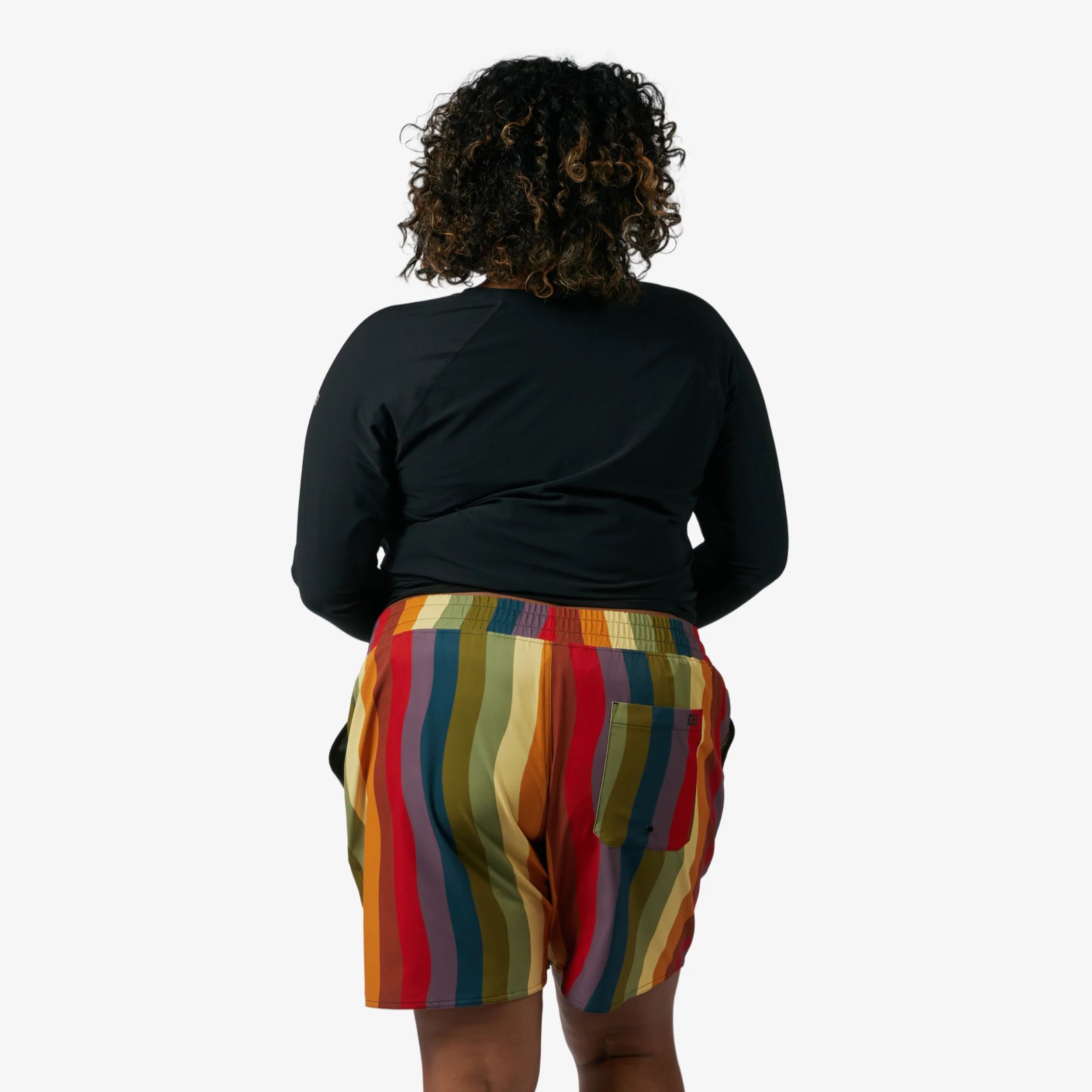 Swim  7" Heritage Board Shorts Light Weight - Rainbow Wave - Image 6