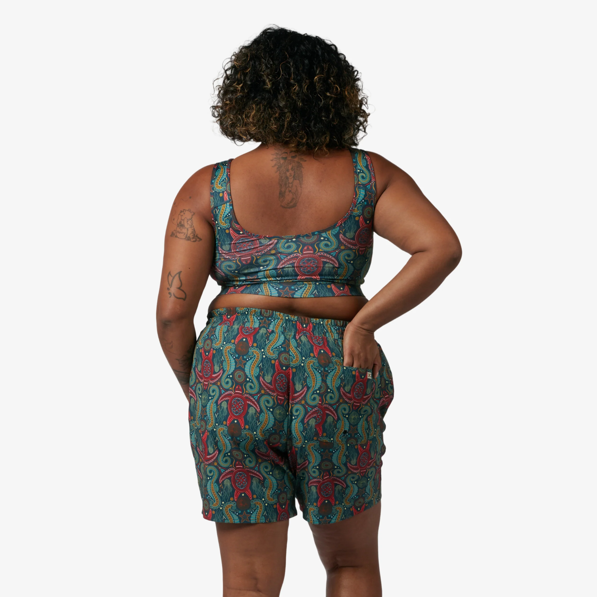 Swim 7" Pull-On Board Shorts Light Weight - Marine Mosaic - Image 5