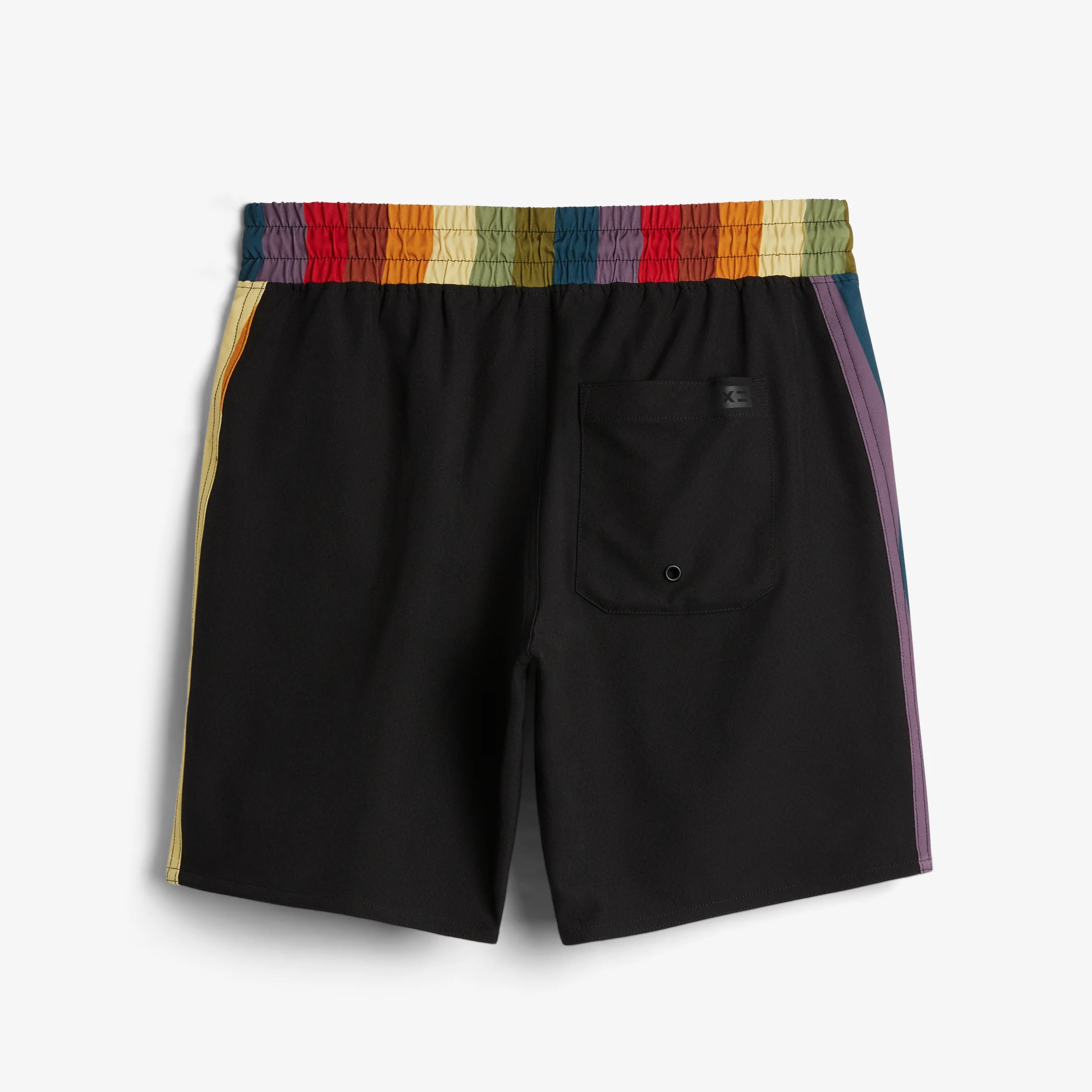 Swim 7" Pull-On Board Shorts Light Weight - Rainbow Wave - Image 3