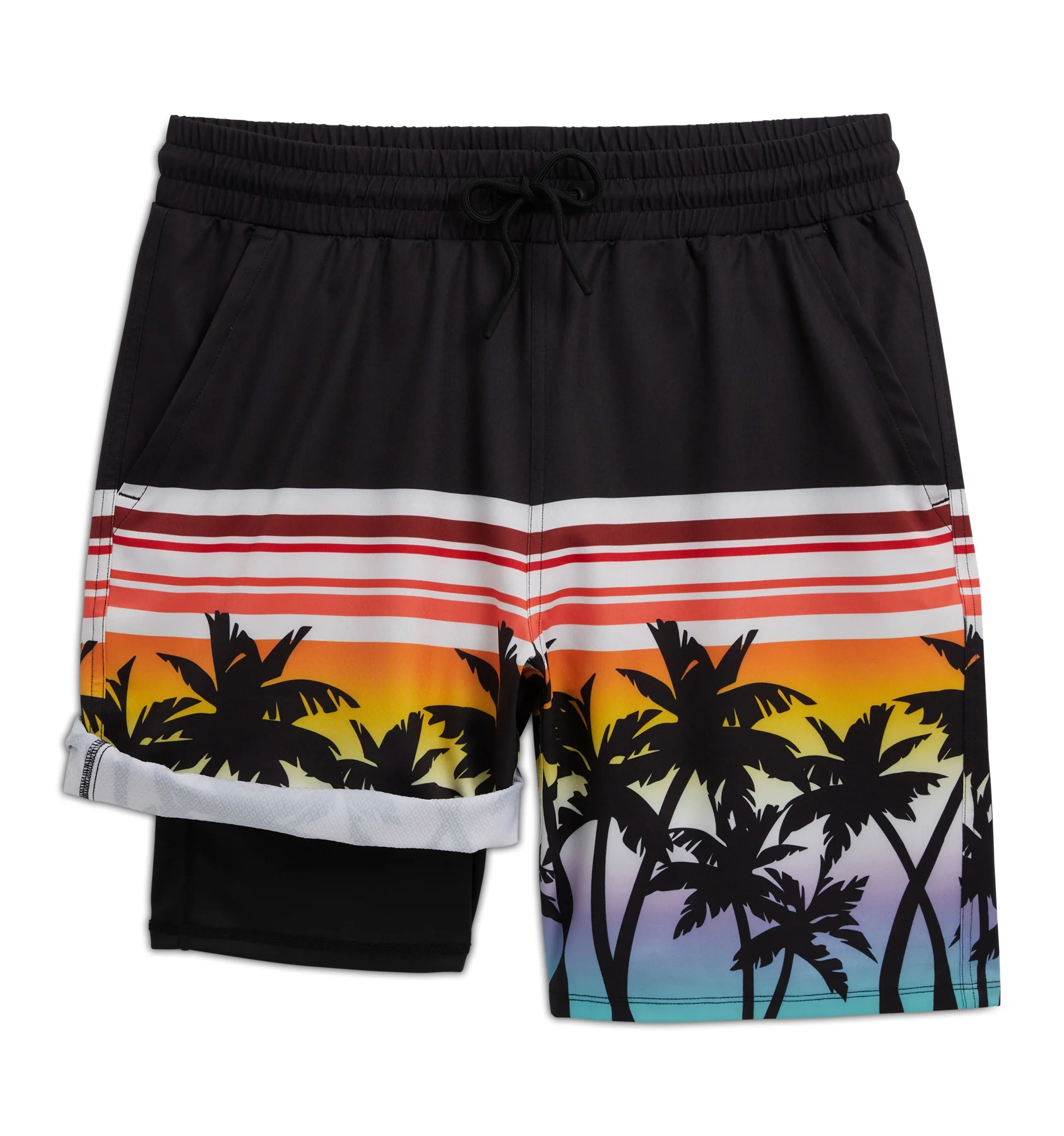 Swim 9" Lined Board Shorts Heavy Weight - Hawaiian Heat - Image 2
