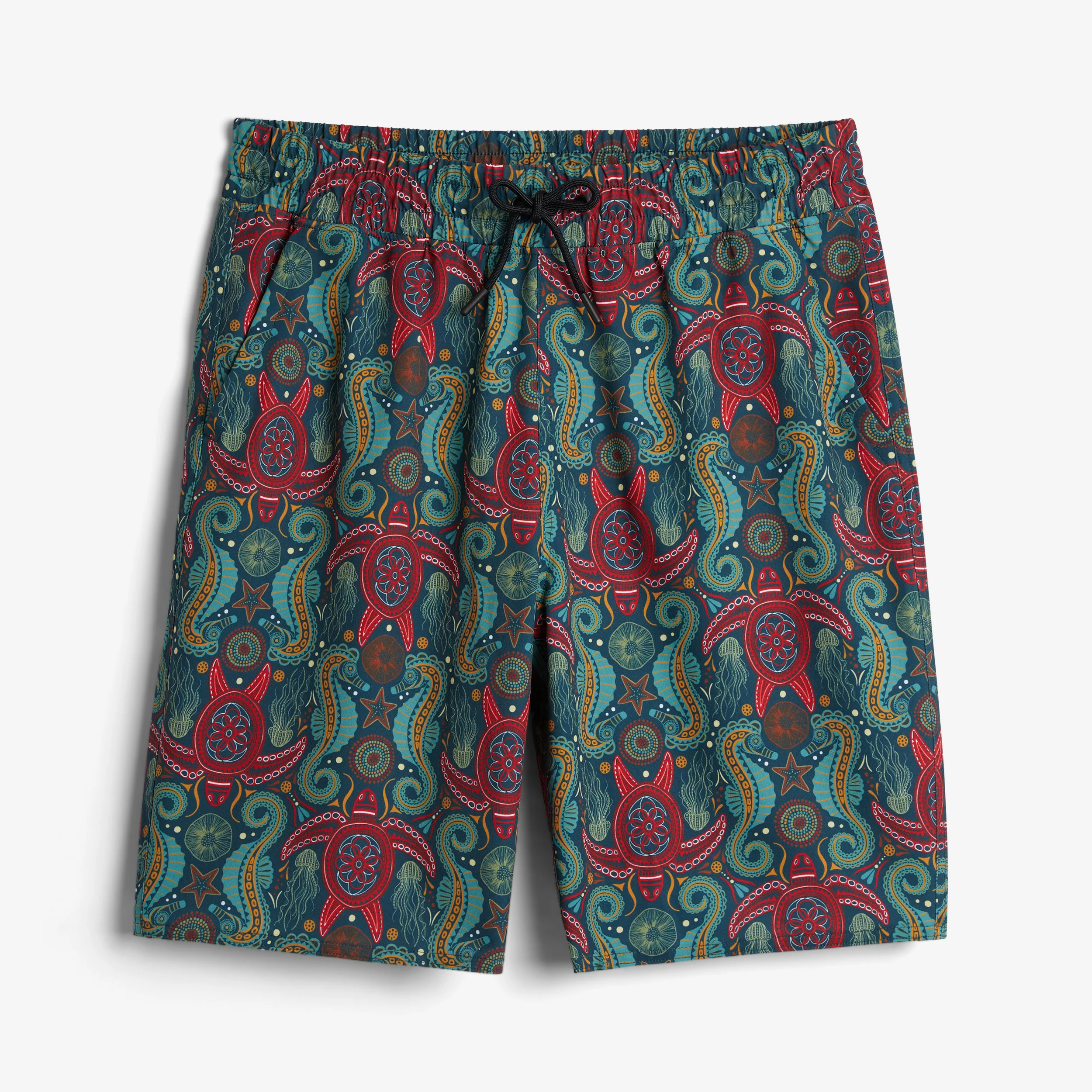 Swim 9" Lined Board Shorts Light Weight - Marine Mosaic