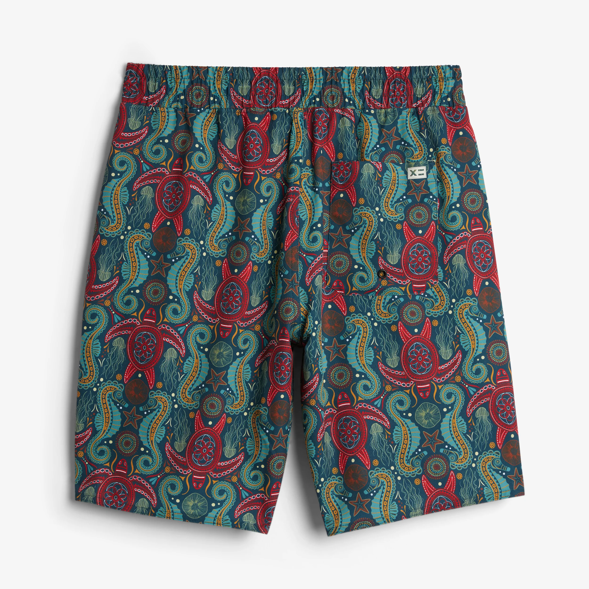 Swim 9" Lined Board Shorts Light Weight - Marine Mosaic - Image 4