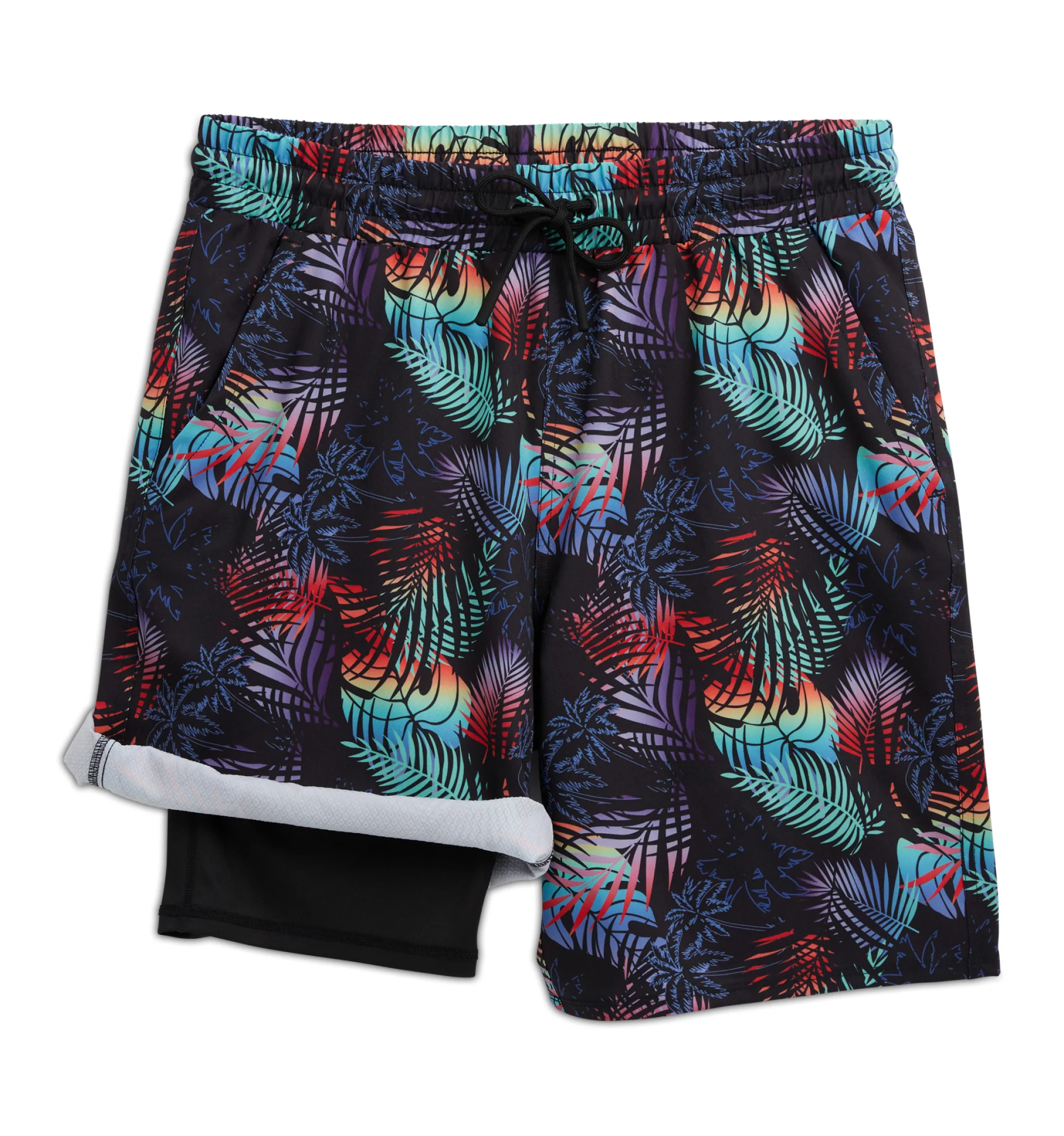 Swim 9" Lined Board Shorts Heavy Weight- Palm Dreams - Image 2