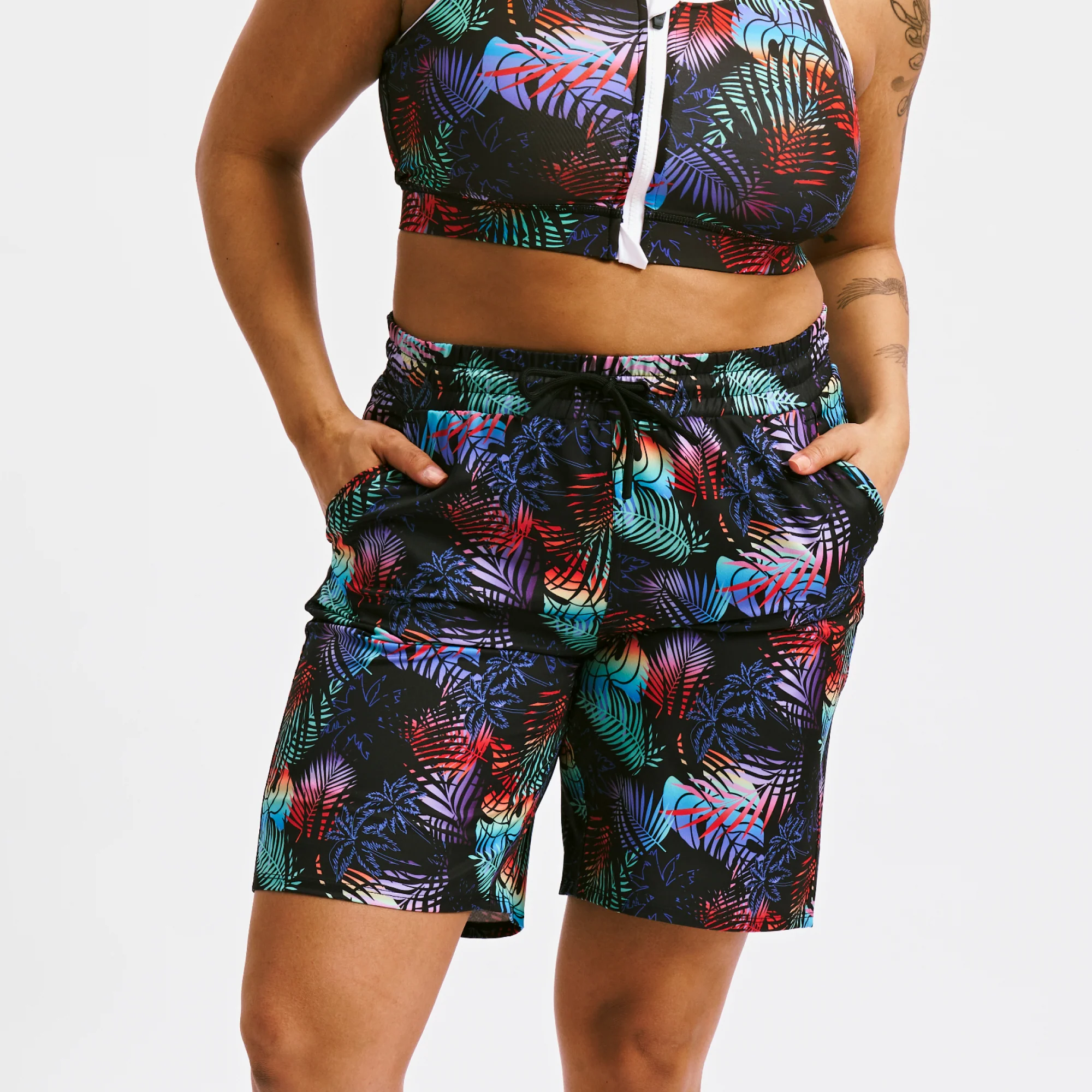 Swim 9" Lined Board Shorts Heavy Weight- Palm Dreams - Image 3