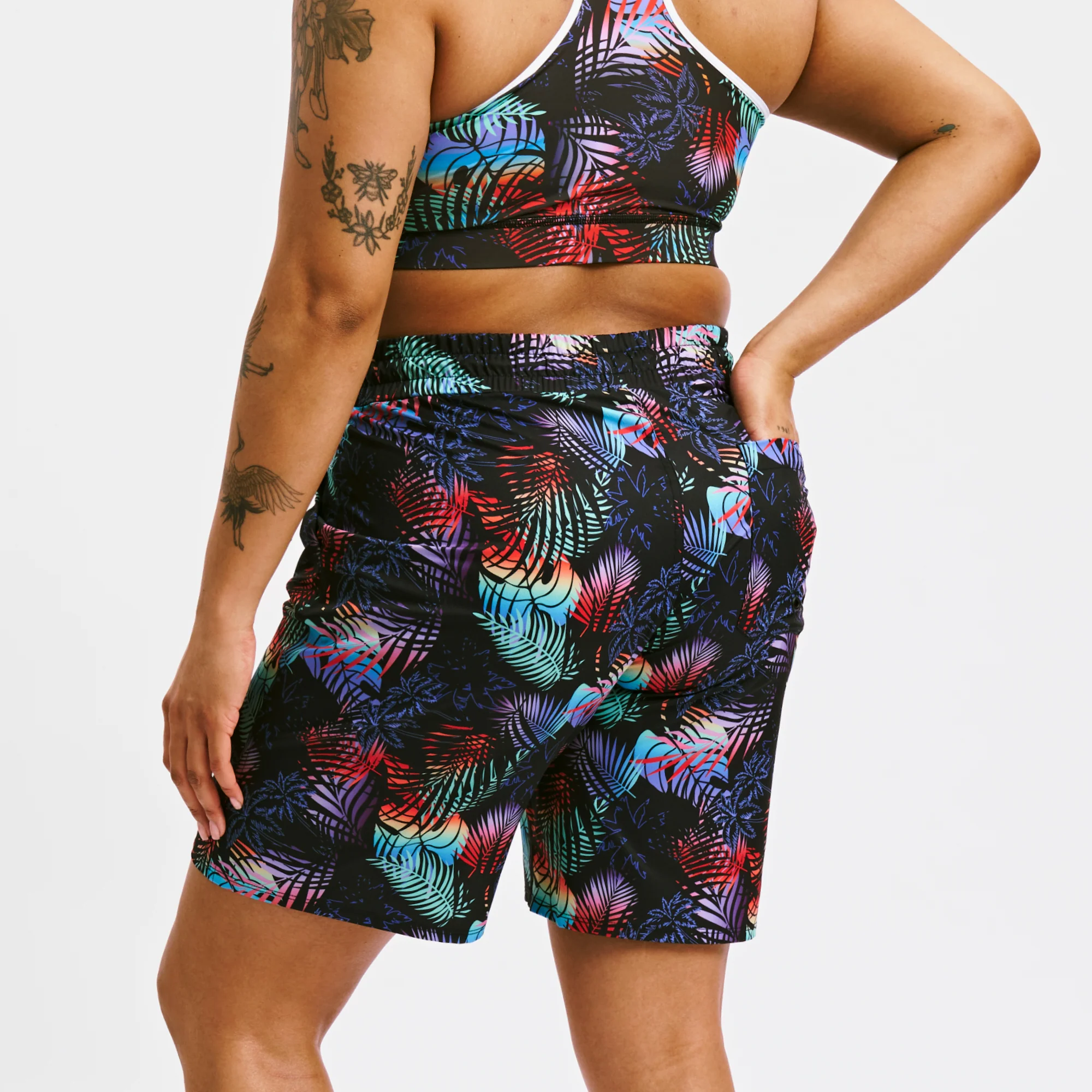 Swim 9" Lined Board Shorts Heavy Weight- Palm Dreams - Image 4