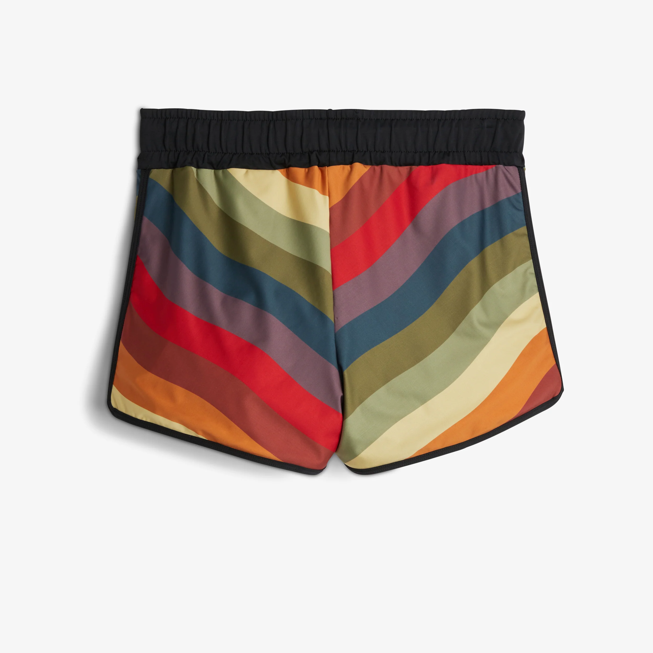 Swim High Waisted Boy Short - Rainbow Wave - Image 3