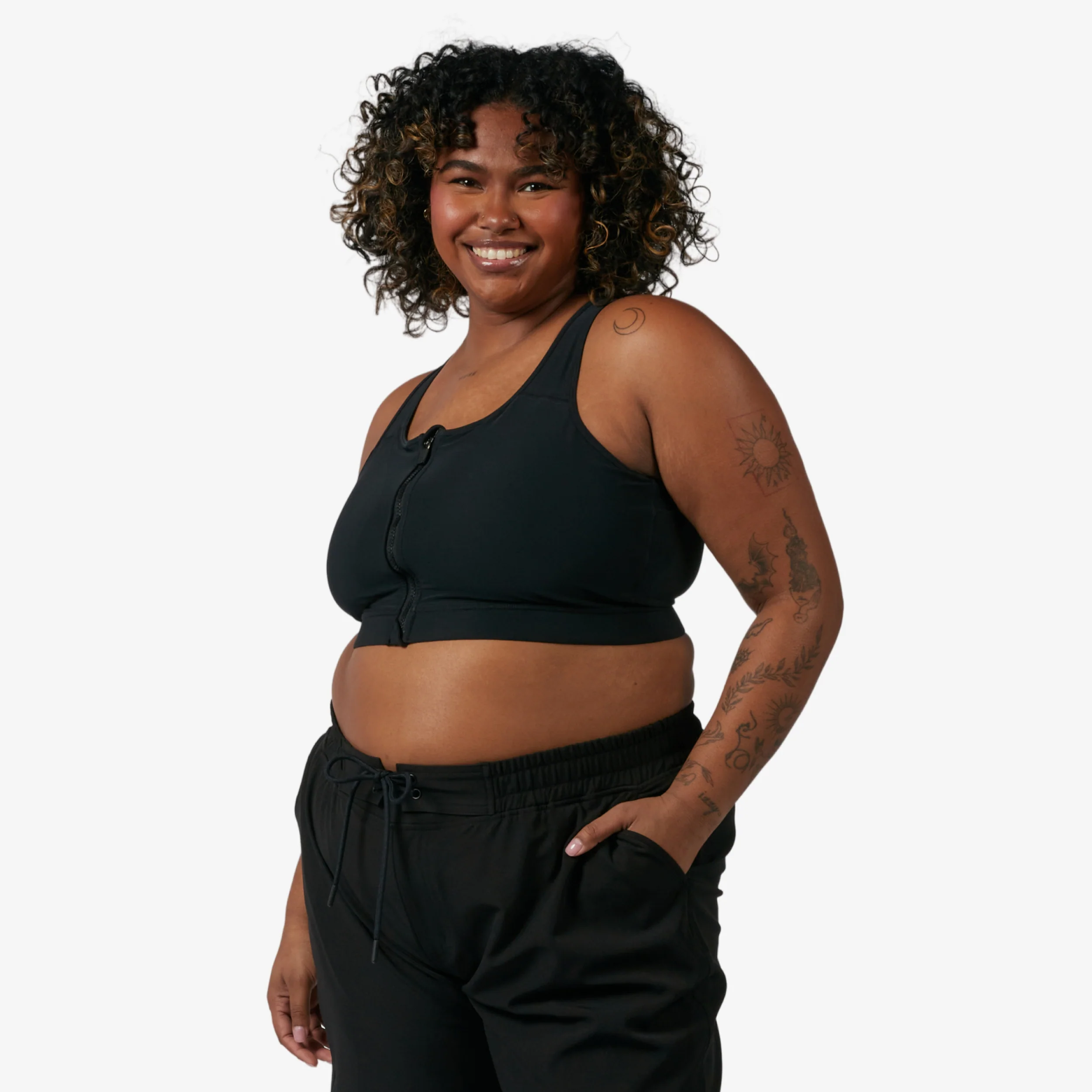 Swim Racerback Zip Compression Top - Jelly Magic - Image 4