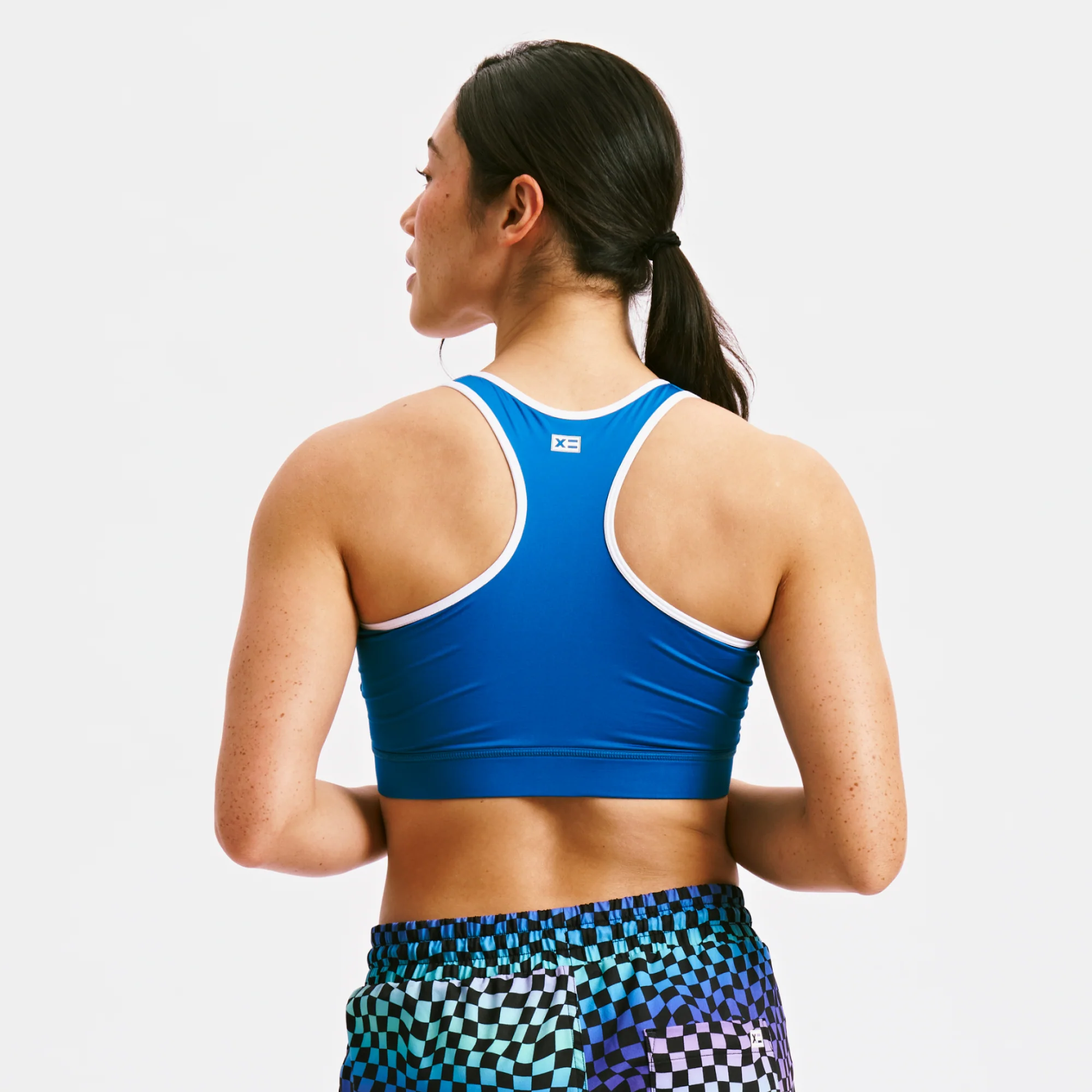 Swim Racerback Zip Compression Top - Marina Blue - Image 4