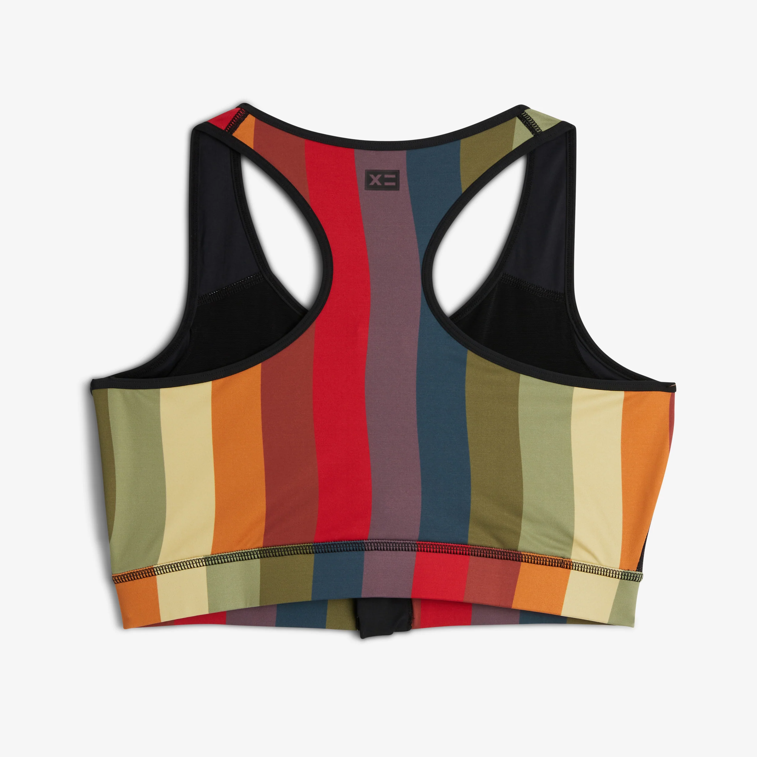 Swim Racerback Zip Compression Top - Rainbow Wave - Image 2