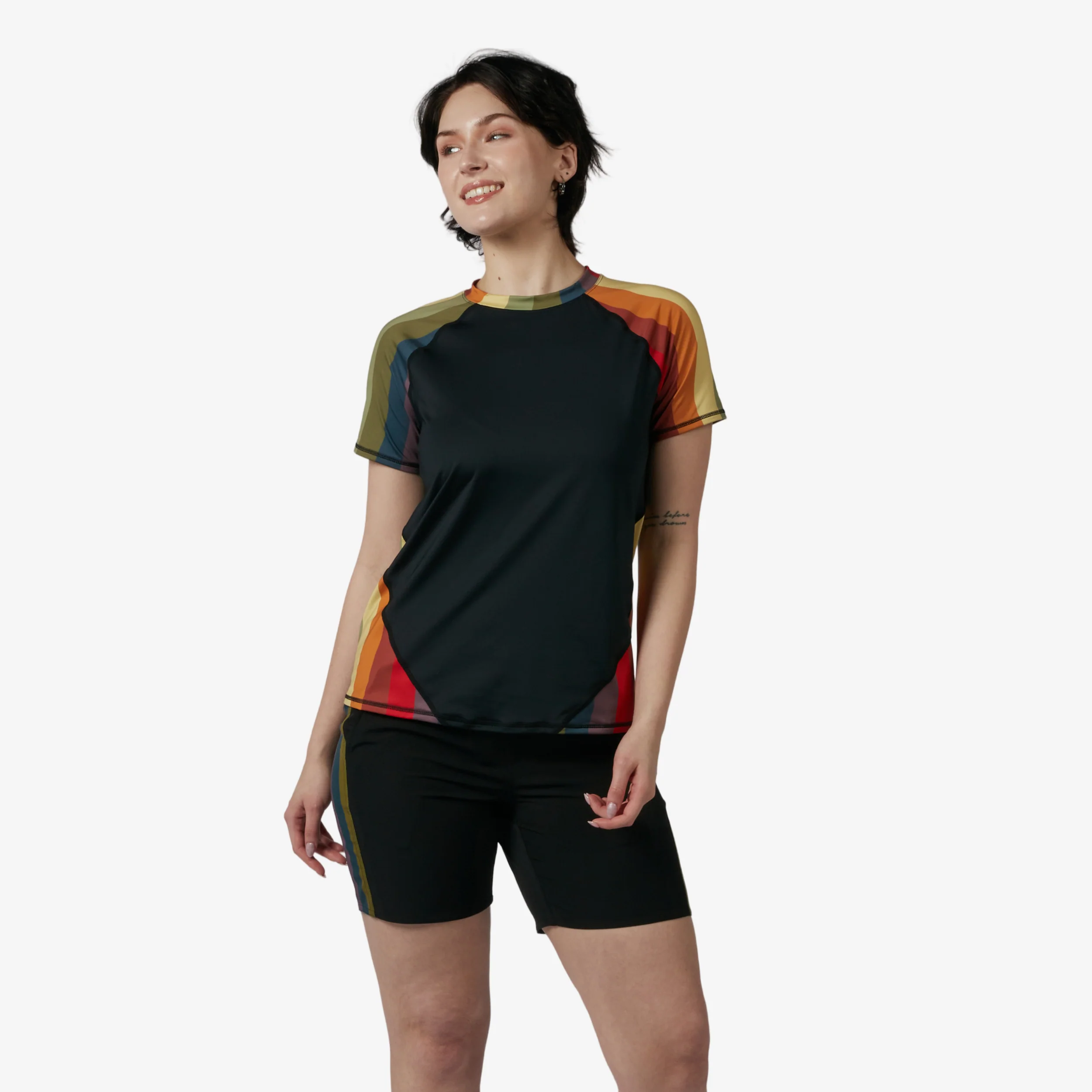Swim Rashguard Tee - Rainbow Wave - Image 4