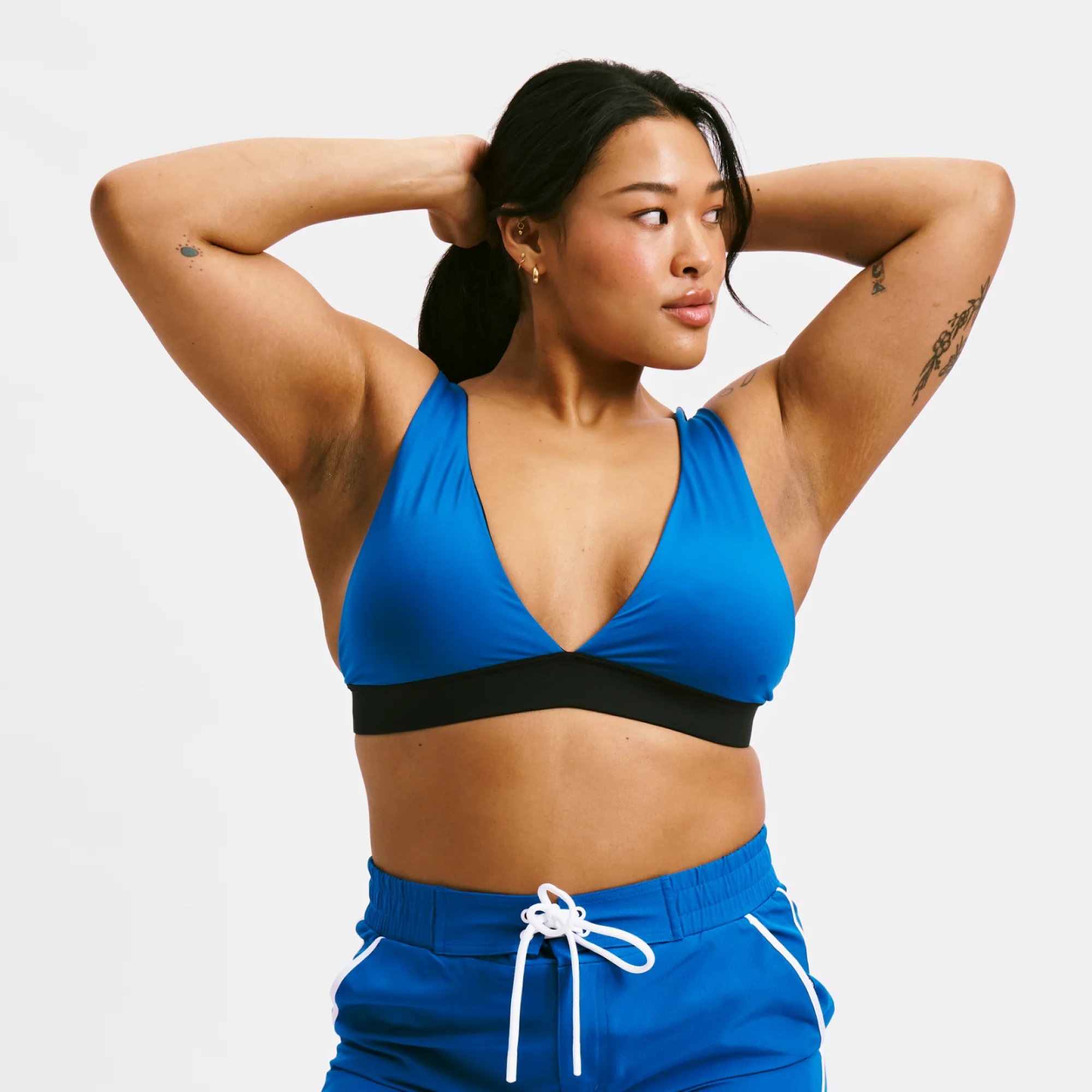 Swim Reversible Plunge Top - Marina Blue - Image 3