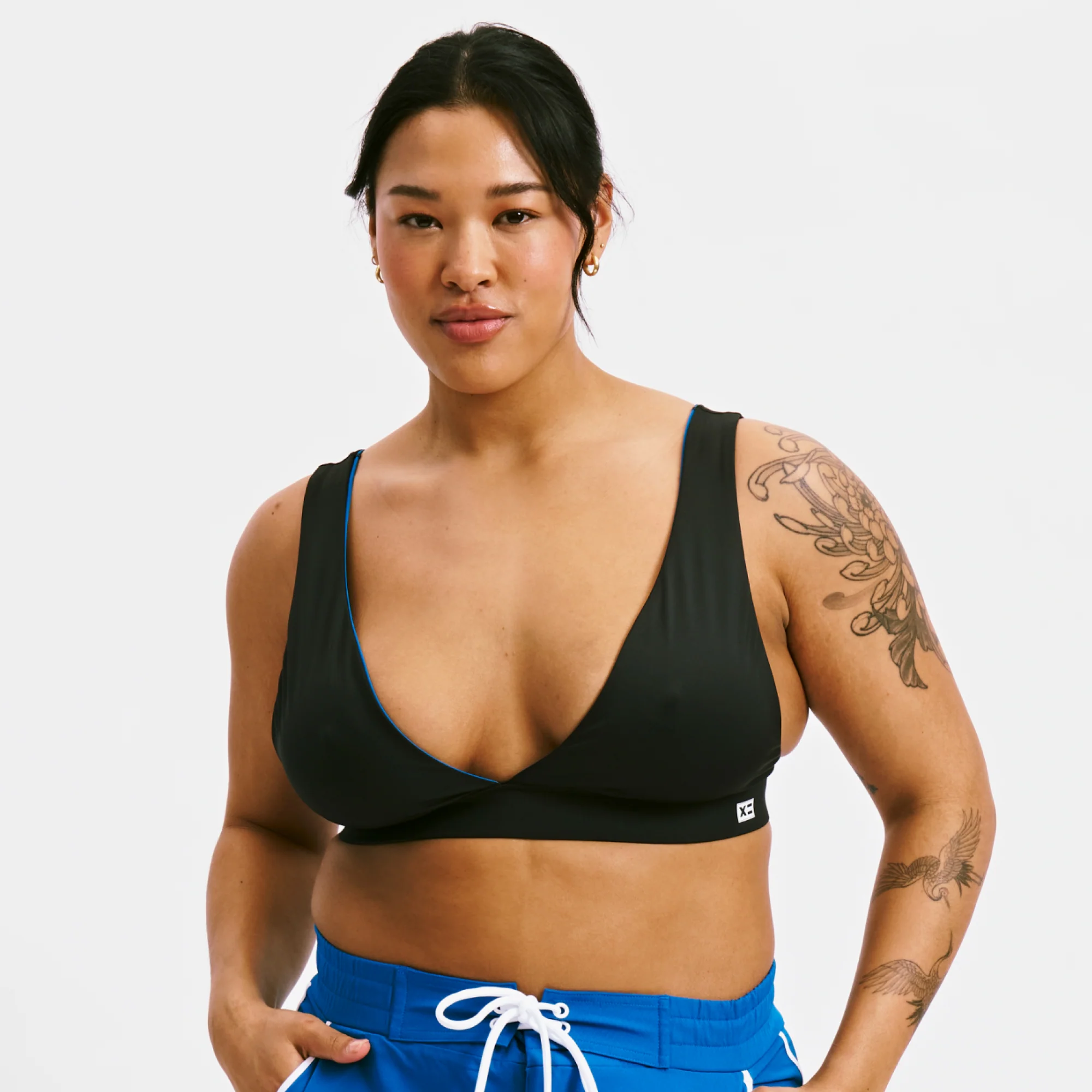 Swim Reversible Plunge Top - Marina Blue - Image 4