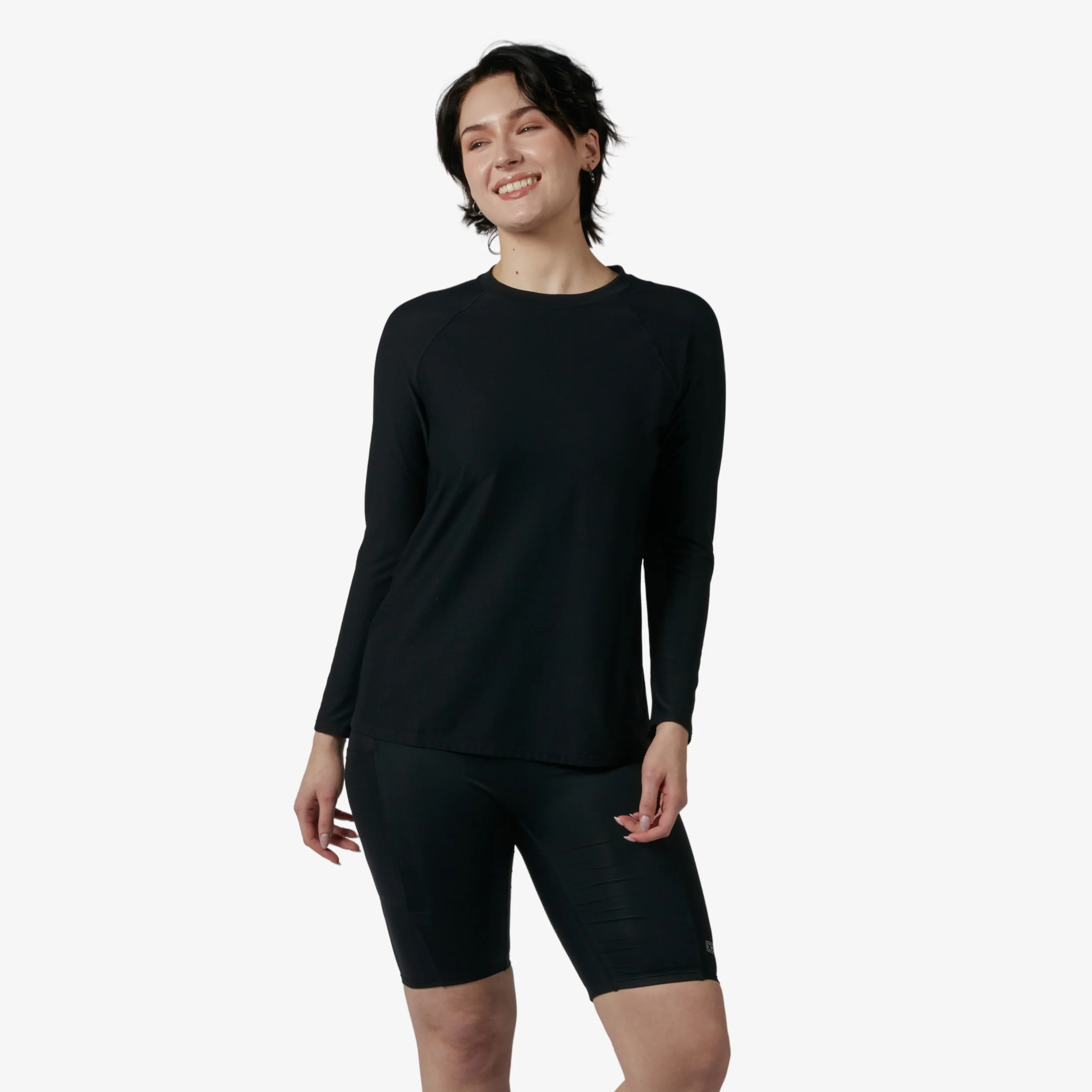 Swim Solarmesh Long Sleeve Sun Guard - Black - Image 3