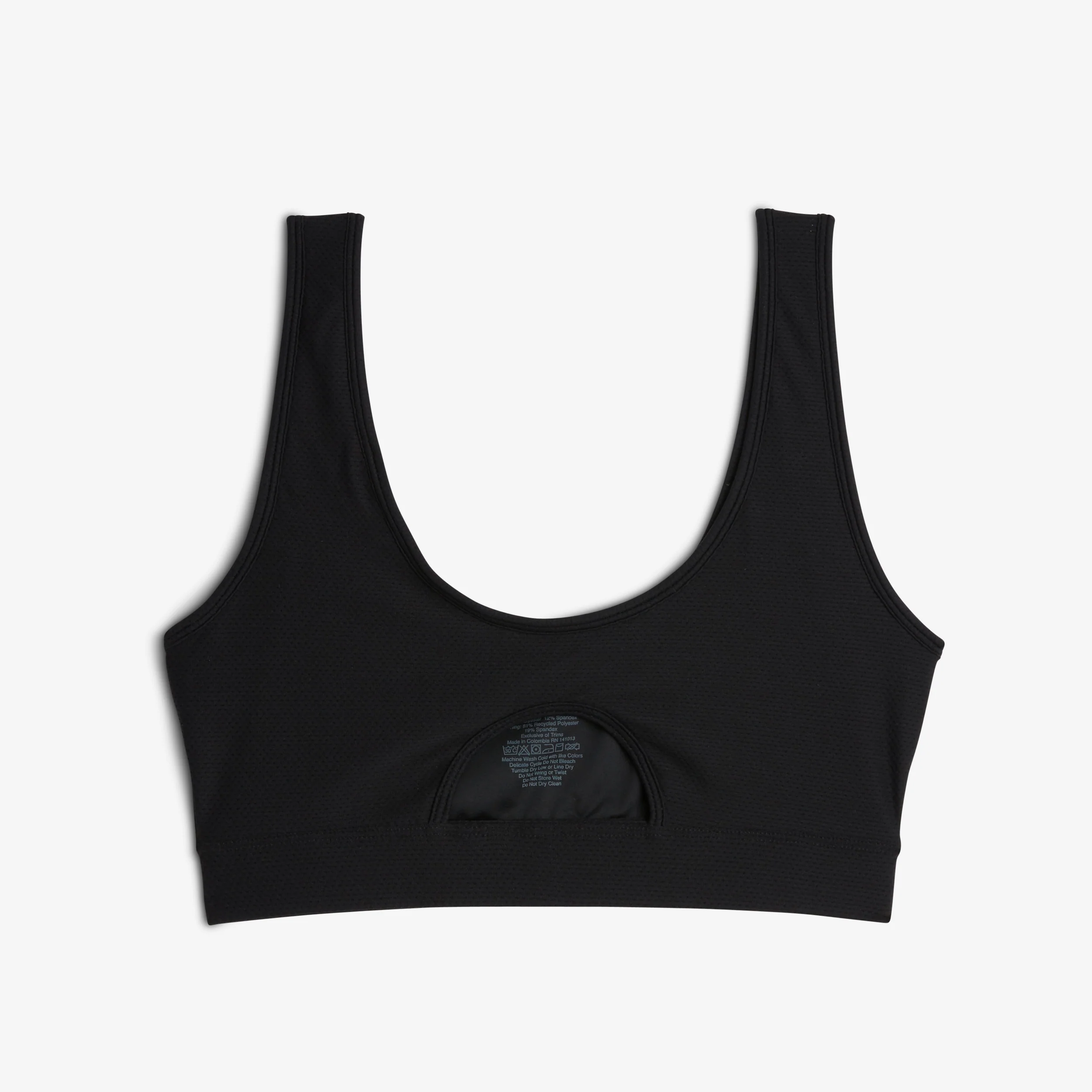 Swim Solarmesh Peekaboo Top - Black