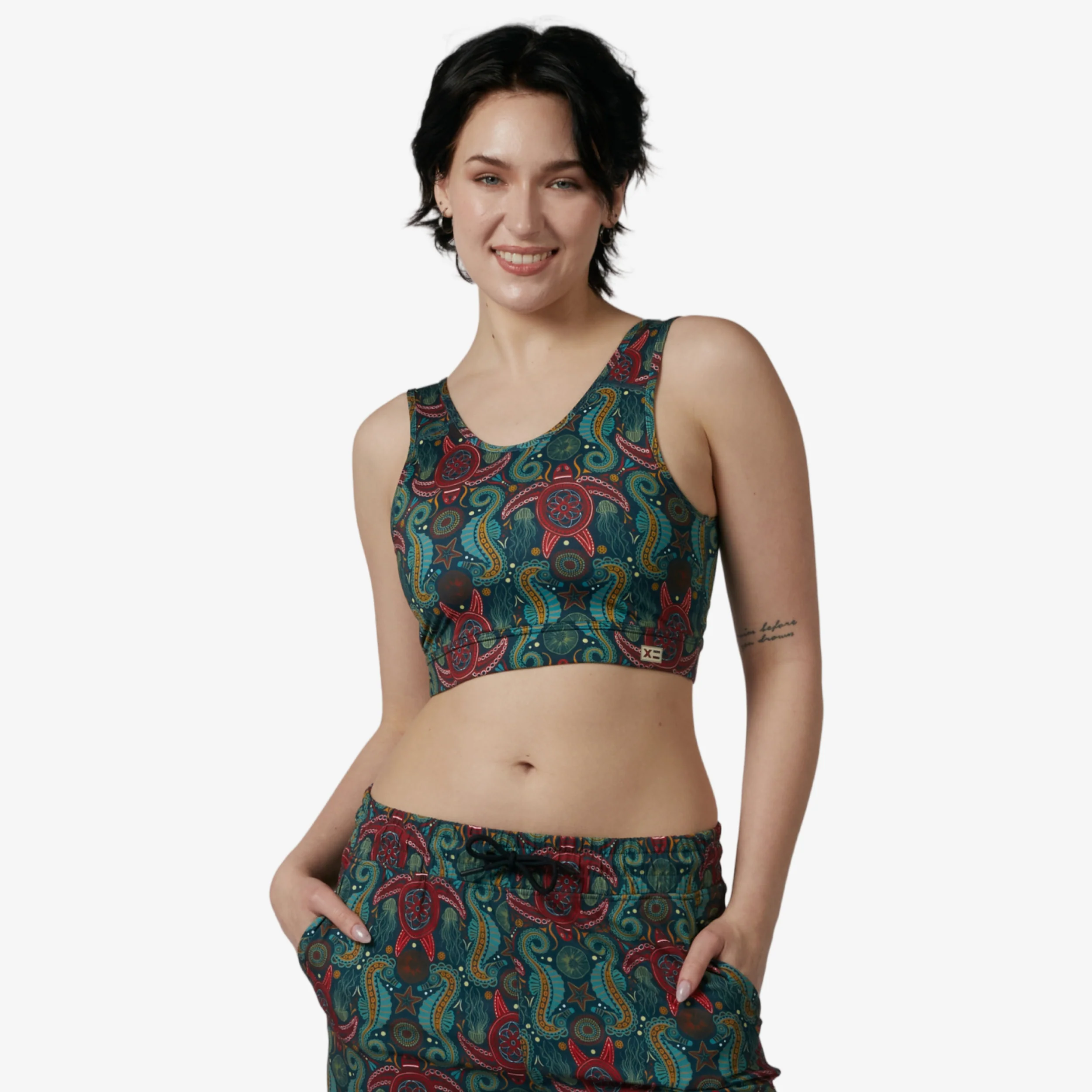 Swim Sport Compression Top - Marine Mosaic - Image 4