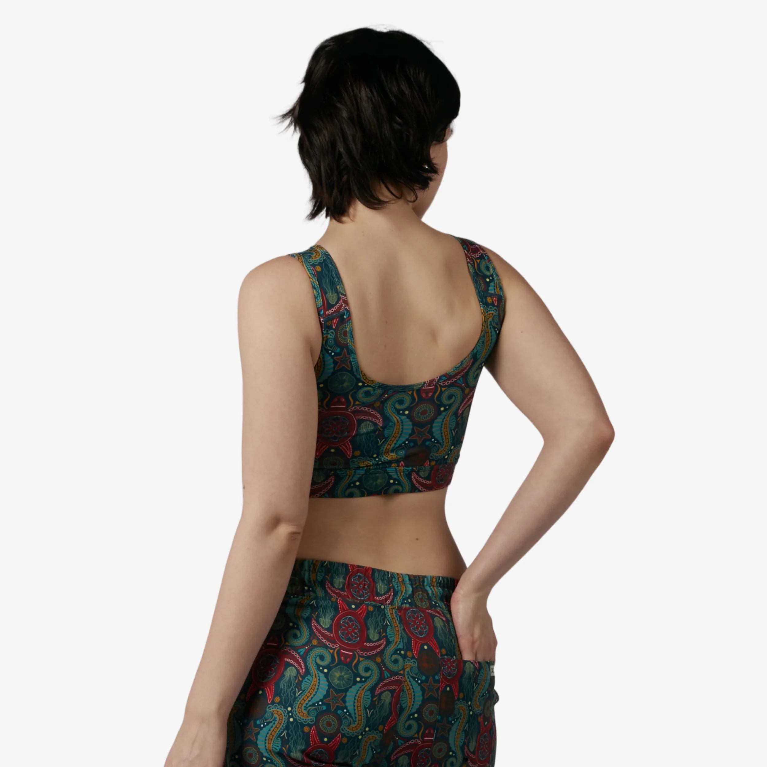 Swim Sport Compression Top - Marine Mosaic - Image 5
