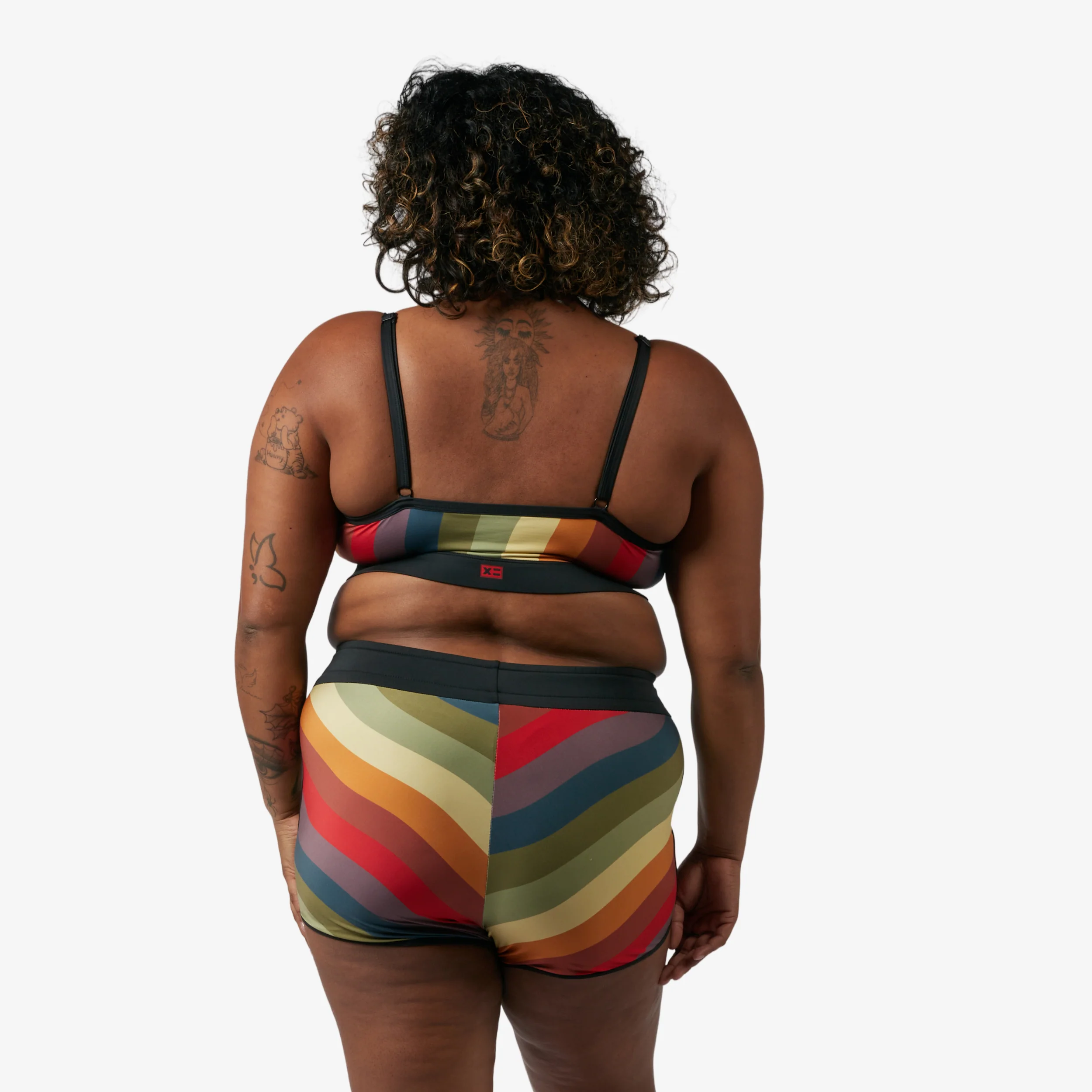 Swim Wrap Top - Rainbow Wave - Image 5